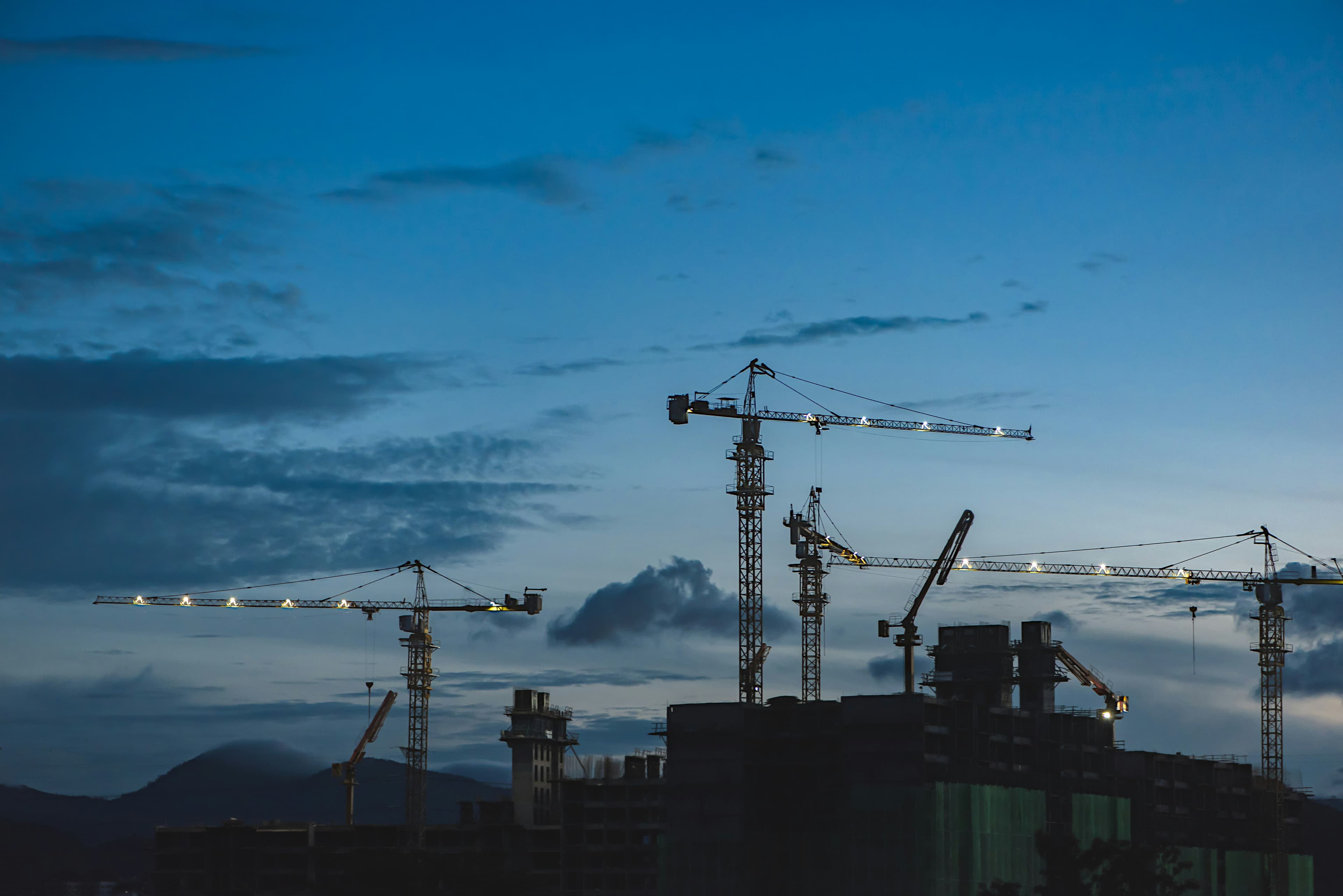 Construction industry hero background